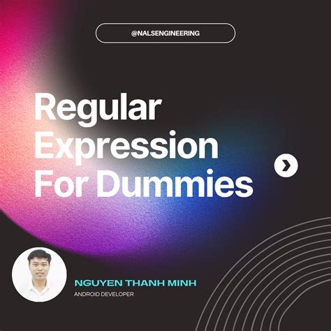 regular expressions for dummies.